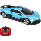 CMJ RC Cars Bugatti Divo Blue Voiture Télécommandée 1:24 Officielle - Feux LED 2,4 GHz
