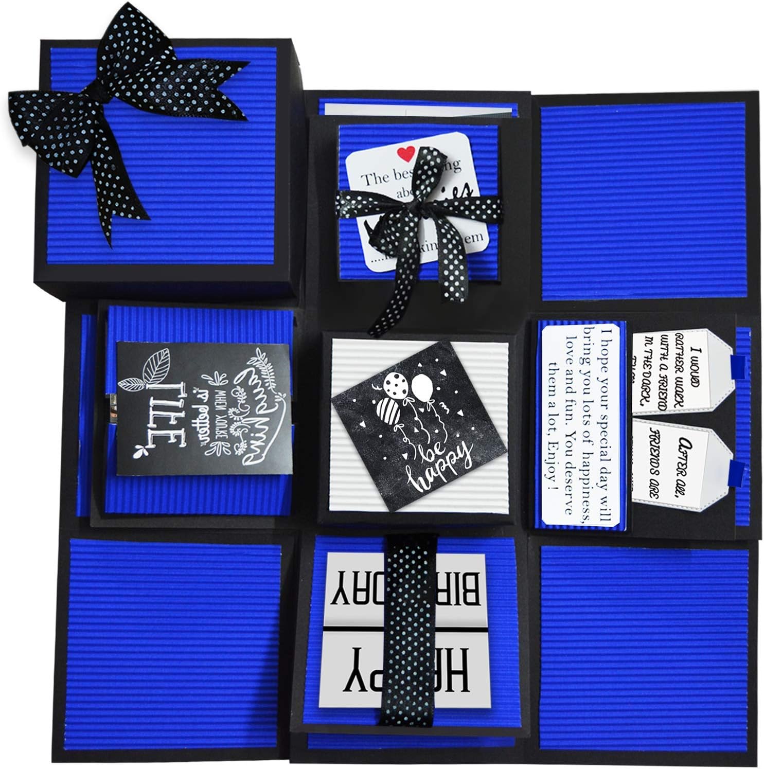 DecuT All Purpose, Multi Layer Ultramarine Non Customized Handmade Explosion Box for Birthday Love