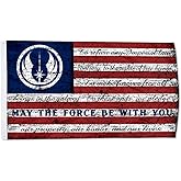 Galactic Republic Vintage American stripes Flag Banner Outdoor Indoor Decoration Flag 3x5Feet Double Stitched Polyester with Brass (Jedi Order)