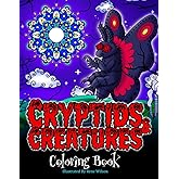 Cryptids and Creatures: Coloring Book