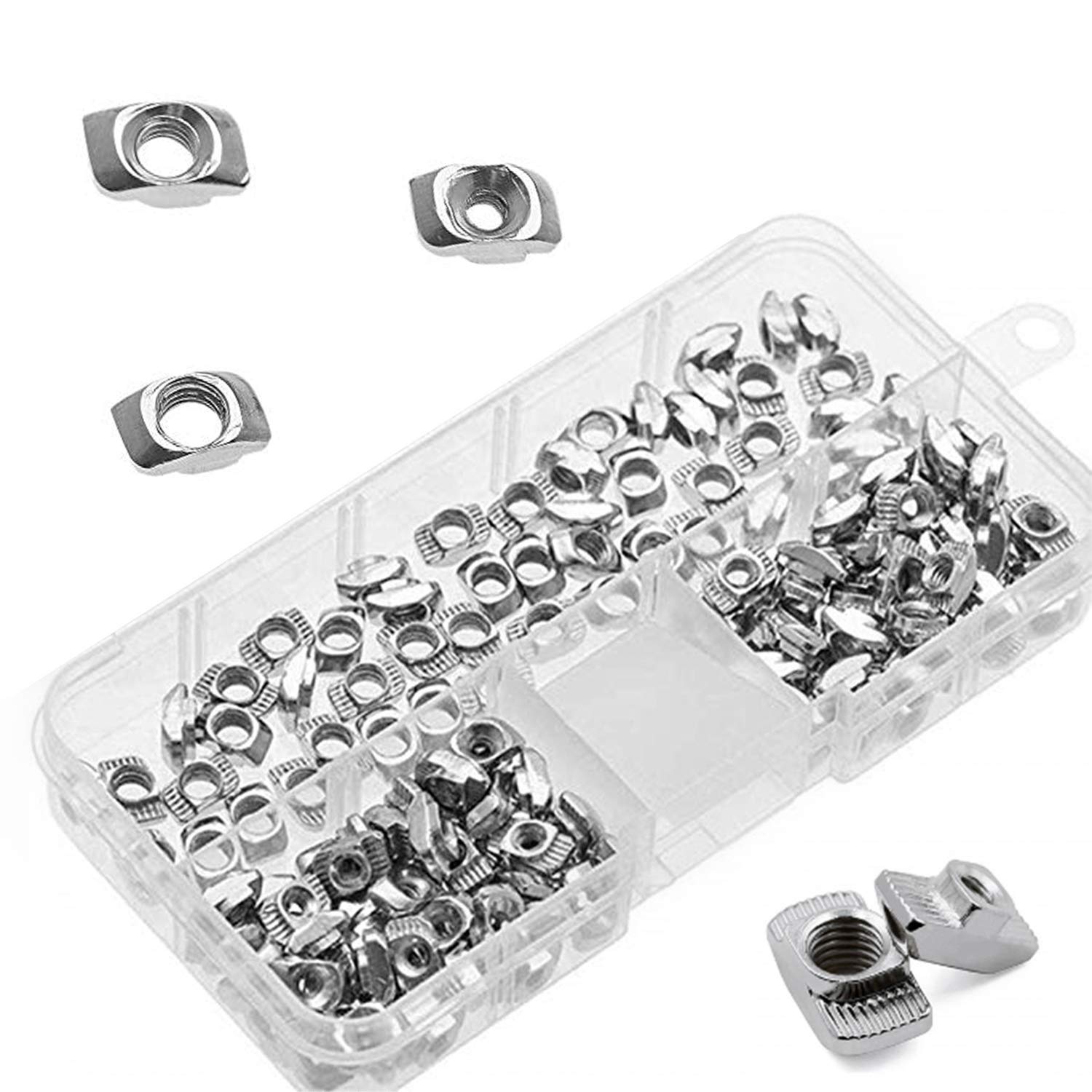 YouU 2020 Series M3 M4 M5 European Aluminum Extrusions Slim T-Nut Hammer Head Fastener Nut Assortment Kit wrench 150Pcs