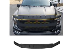 Maxzina Hood Protector Compatible with 2021-2025 Ford F150 XL/STX/XLT/Lariat Hood Shield TPE Bug Deflector Bug Guard for 2024 Ford F-150 Accessories