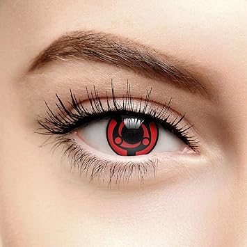 Chromaview Lentillas De Color Rojo Madara Mangekyou Sharingan 30 Días Sin Graduación
