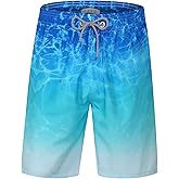 ELETOP Men's Swim Trunks Quick Dry Bathing Suit Swimming Board Shorts Mesh Lining Beach Swimwear