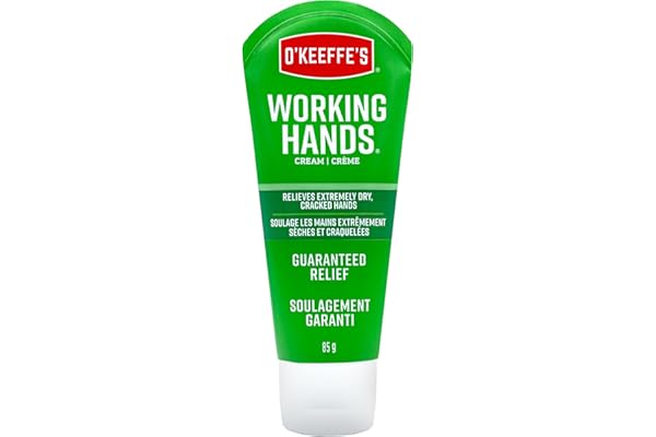 O'Keeffe's Working Hands Hand Cream for Extremely Dry, Cracked Hands, Heals, Relieves and Repairs, Boosts Moisture Levels, 3o