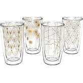 Tervis Midcentury Modern Mid Mod Minimal Collection Made in USA Double Walled Insulated Tumbler Travel Cup Keeps Drinks Cold & Hot, 16oz 4pk, Assorted