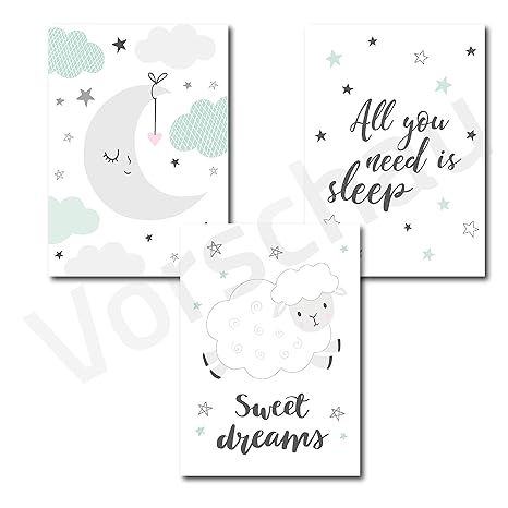Poster Din A3 Be Wild Dekoration Baby Und Kinderzimmer Madchen Junge Deko 3er Set Din A4 Bilder Ohne Bilderrahmen Postoro Babyzimmer Poster