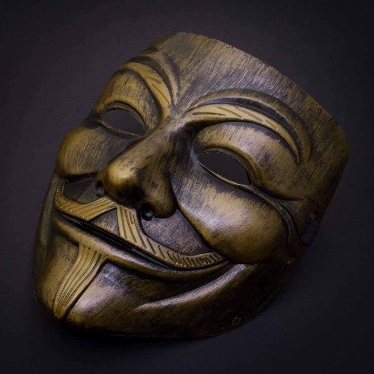 Luxury V for Vendetta Mask Guy Fawkes Anonymous Replica Demo and Mask in  Gold Bronze – BigaMart, image size:1200x1200