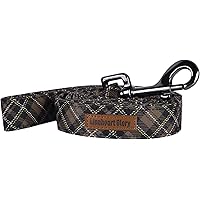 Lionheart glory Brown Plaid Strong Dog Leash, Durable Dog leashes with Soft Handle for Walking Training Small Boy Dogs