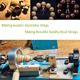 Winbomgo Mini Wood Lathe 150W 7 Speeds Multifunctional Bench Lathe Kit view 2
