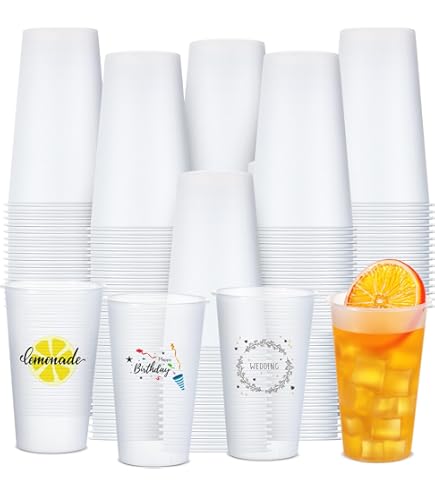 Amazon.com: Custom 10 oz Frosted Stadium Cups with Single-Color Imprint for  Parties, Events, and Promotions (Qty 50) : Home & Kitchen