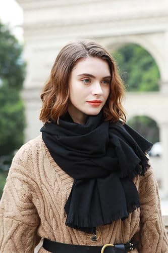 EASE LEAP Women's Large Pashmina Scarf Shawl - Soft Cashmere-Like Wrap For Wedding & Evening Dresses