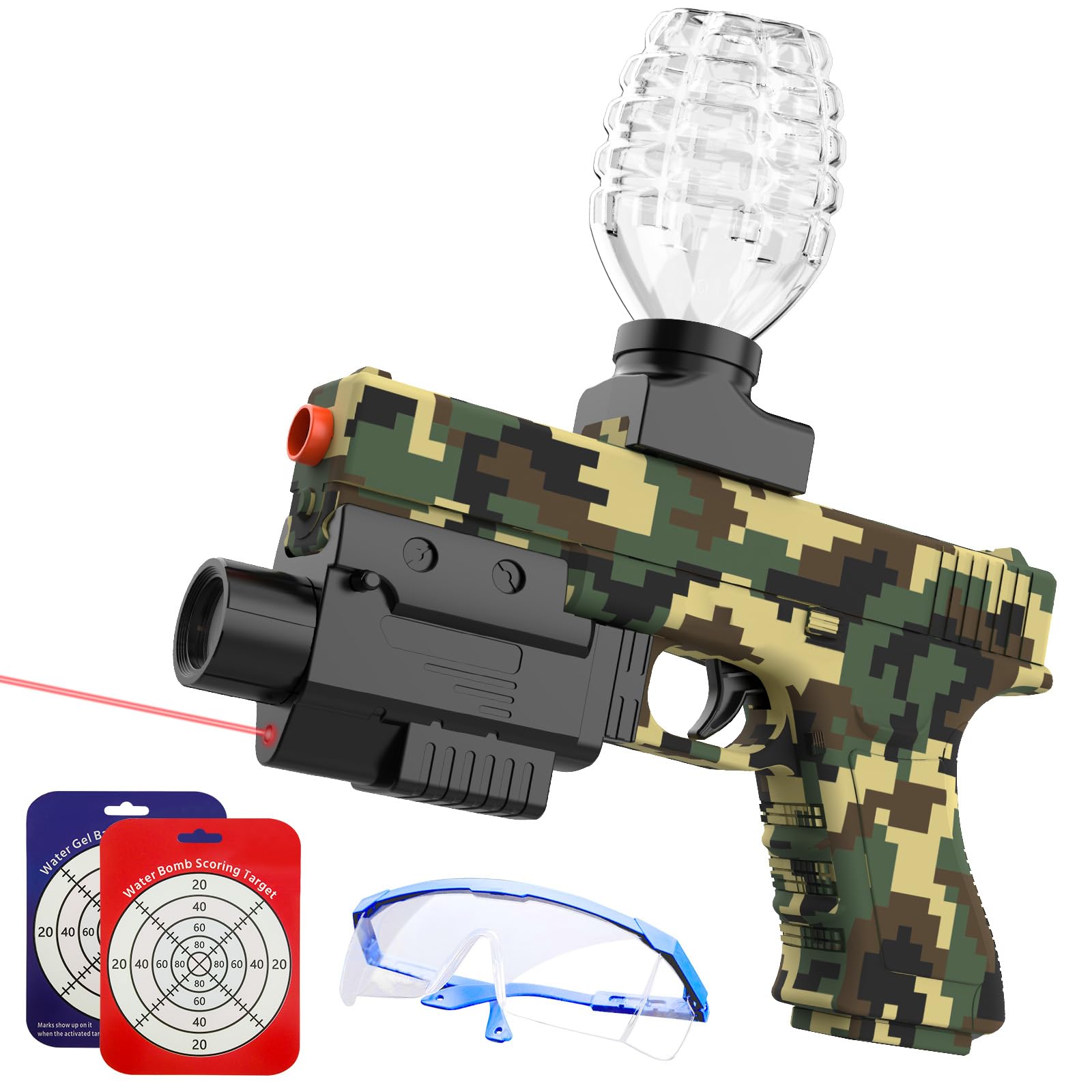 Photo 1 of ***BATTERY DOES NOT HOLD CHARGE***
Gel Gun Blaster, Splat Gun for Precision Shooting, Electric Water Blaster Gun with Top Loading Design JM-X3, Great for Competitive Team Play, Ages 15+ (Deep Camo)