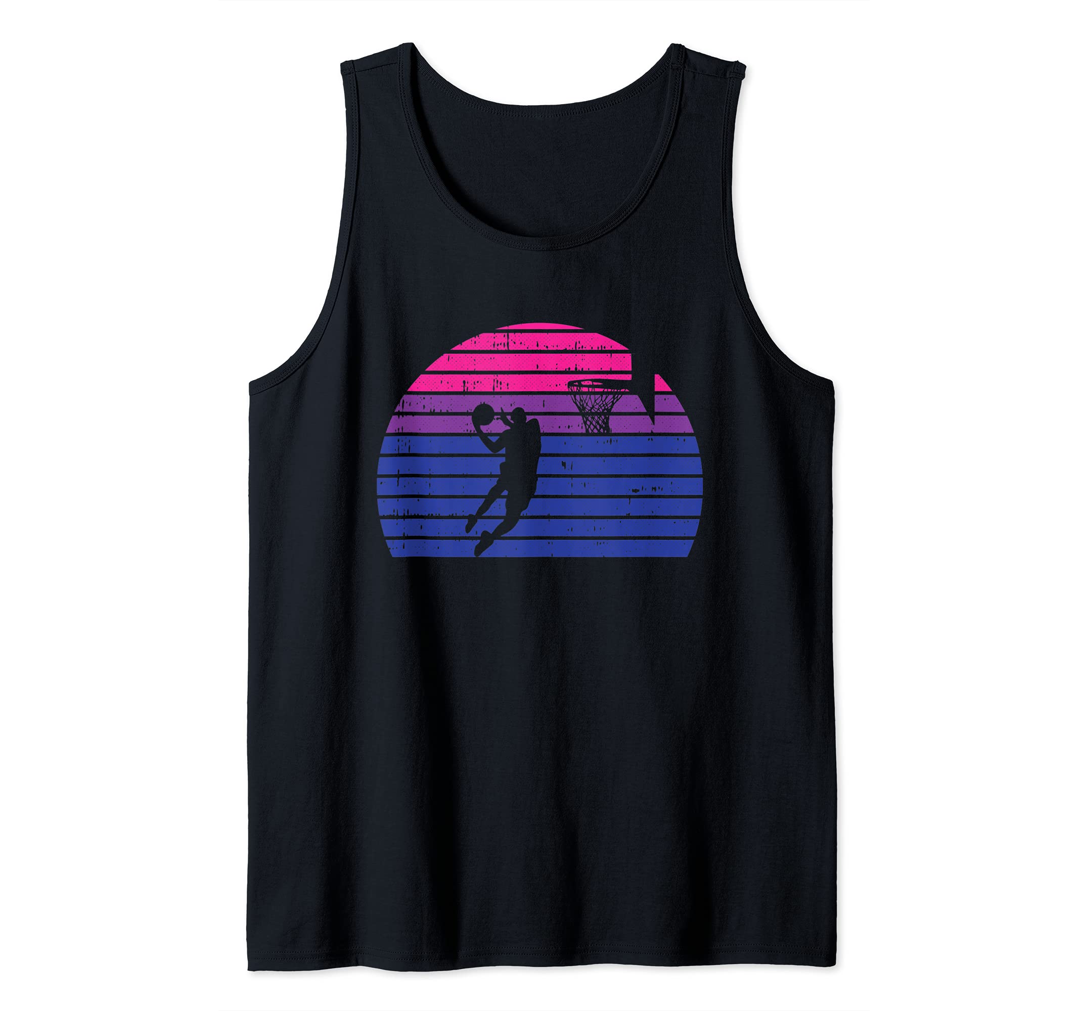 Basketball Player LGBT-Q Retro Bisexual Pride Sport Fan Tank Top