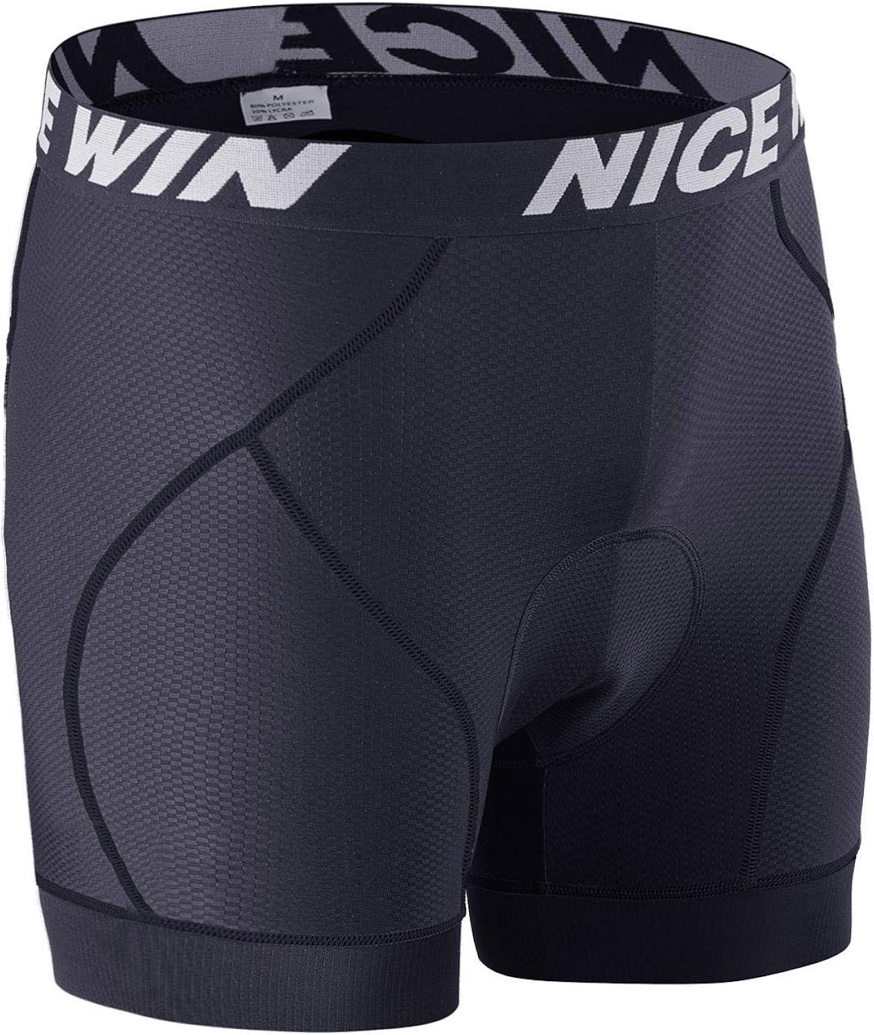 NICEWIN Men's Cycling Shorts Underwear MTB Bike Motorcycle Compression Pants with Wider 3D Pad 1.8 Inch Antislip Leg Opening: Clothing