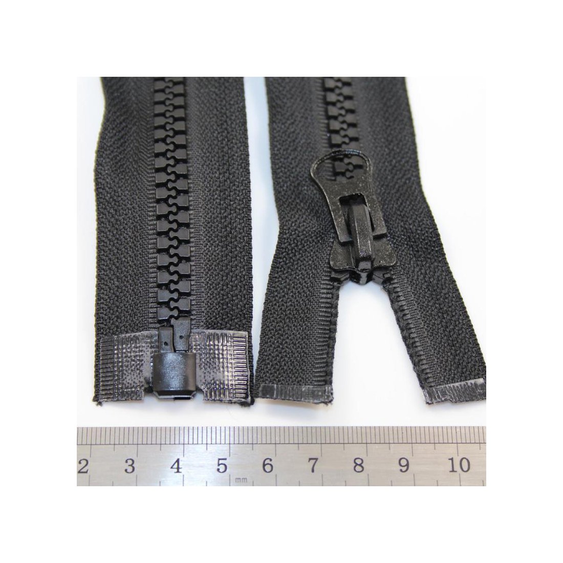 Black 18" - 40" INCH Chunky Zip No.8 Open END ZIPS Heavy Duty Zipper *Free UK Postage* (30 Inch)