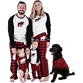 Lazy One Matching Holiday Pajamas for Family, Holiday Pajama Sets for Adults, Teens, Kids, Baby and Dog