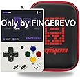 FINGEREVO Miyoo Mini V4 OnionOS Handheld Game Console 2.8-inch 750 * 560 IPS Screen Miyoo-mini v4 Onion-system with Portable Case White