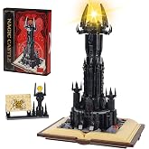 931PC The Lord of The RS Castle Building Blocks Toys Sets with Led Lighting | Creator Architecture Dark Tower Magic Book Building Set,Compatible with Major Brands,Best Choice for 12+ Boys,Girls or Adults