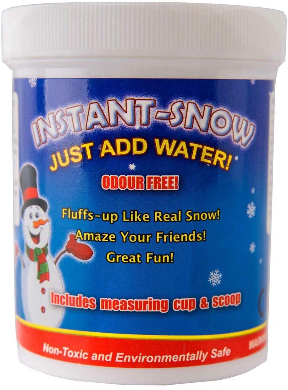 Playlearn 125g Instant Snow Powder - Instant Magic Snow Fake Party Decoration, White