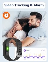 Cloudpoem Fitness Tracker Heart Rate Sleep Pedometer IP68 Waterproof for view 5