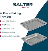 Salter Essentials 6-Piece Non-Stick Baking & Roasting Tray Set UK Made view 2