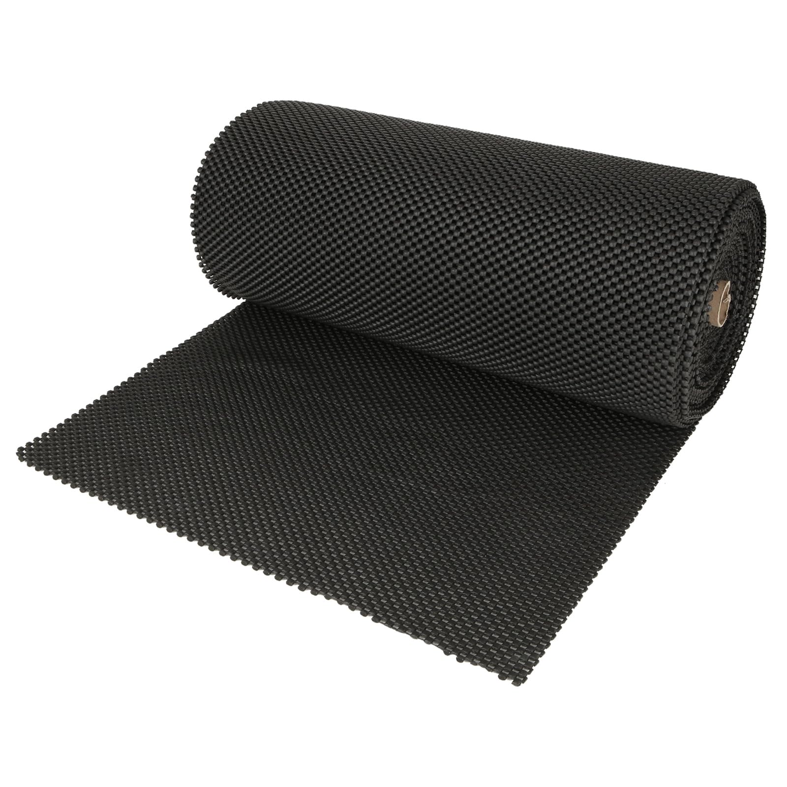 ZOFUN 10 M/32.8 Ft Non Slip Matting Roll 35mm, 40 cm Wide Non Slip Mat Easy to Cut, PVC Anti Slip Mat with Hollow Design, Black Anti Slip Rug Underlay for Home Office Floor Workshop Pallet Cars