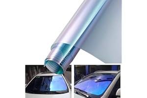 ATMOMO Dark Blue Chameleon Windshield Tint Car Window Foils Solar Protection Film Windshield Sun Shade Tint Film 29.5'' x 118''