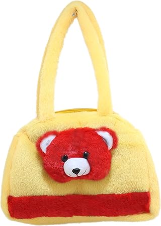Tickles Yellow Beautiful Teddy Soft Toy Hand Bag Stuffed Soft Plush Toy 4 litres