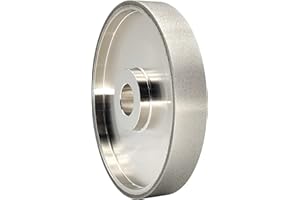 CAQUXIL CBN Grinding Wheel 6" Dia x 1" Wide, 1 inch Arbor, Sharpen High Speed Steel Cutting Tools, Diamond Grinding Wheel Grit #320