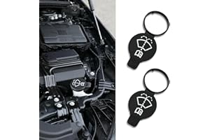 RGOAANC 2PCS Windshield Wiper Washer Fluid Reservoir Tank Bottle Cap, 1450270 13227300 Liquid Storage Bottle Tank Ring Lid Cover, Liquid Tank Bottle Cap Repalcemen for GMC Chevy Buick Cadillac (2PCS)