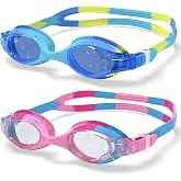 Aegend Swimming Goggles for Kids 3-8 Anti-UV Anti-Leak for Swimming | Anti-Fog Comfort Fit Swim Goggles for Kids Toddler Boys Girls Ideal for Pool, Beach, Swim Lessons, Vacation
