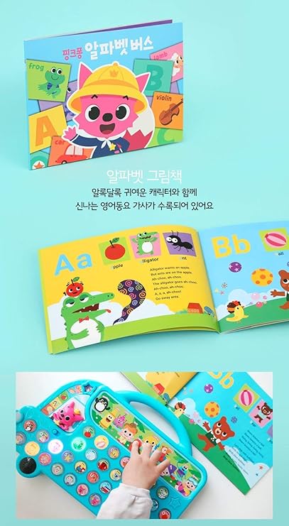 pinkfong baby shark alphabet bus
