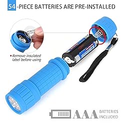 FASTPRO 18-Pack, 9-LED Mini Flashlight Set, AAA