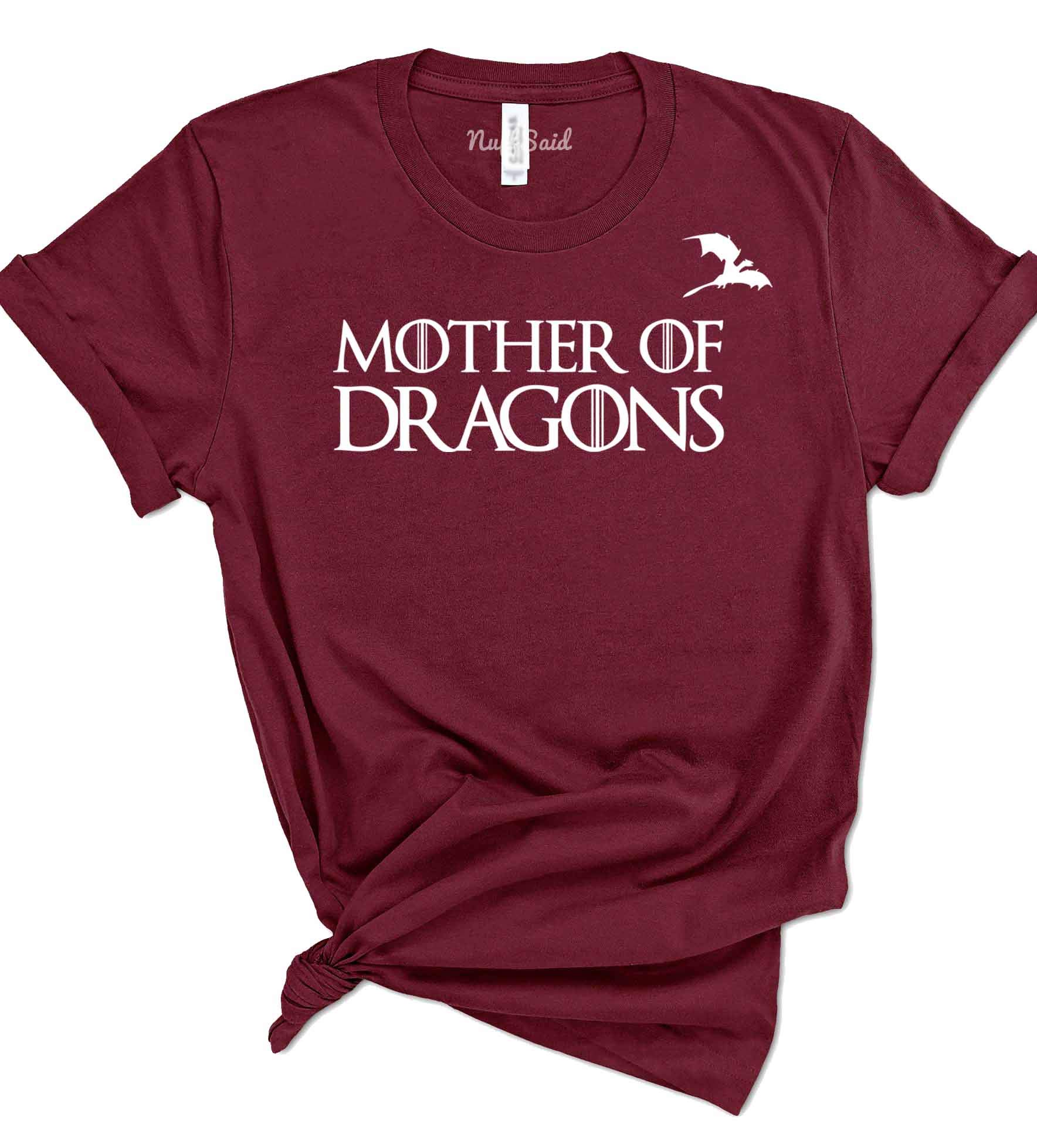  Mother Of Dragons Got Thrones T-shirt With Dragon Logo - Unisex Tee
