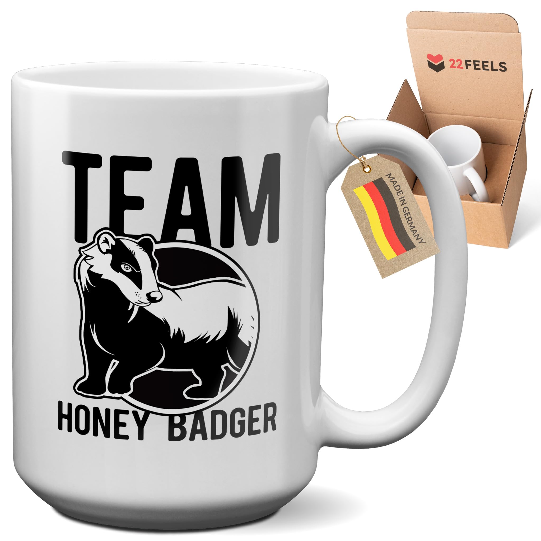 22Feels MADE IN GERMANY Large Funny Team Honey