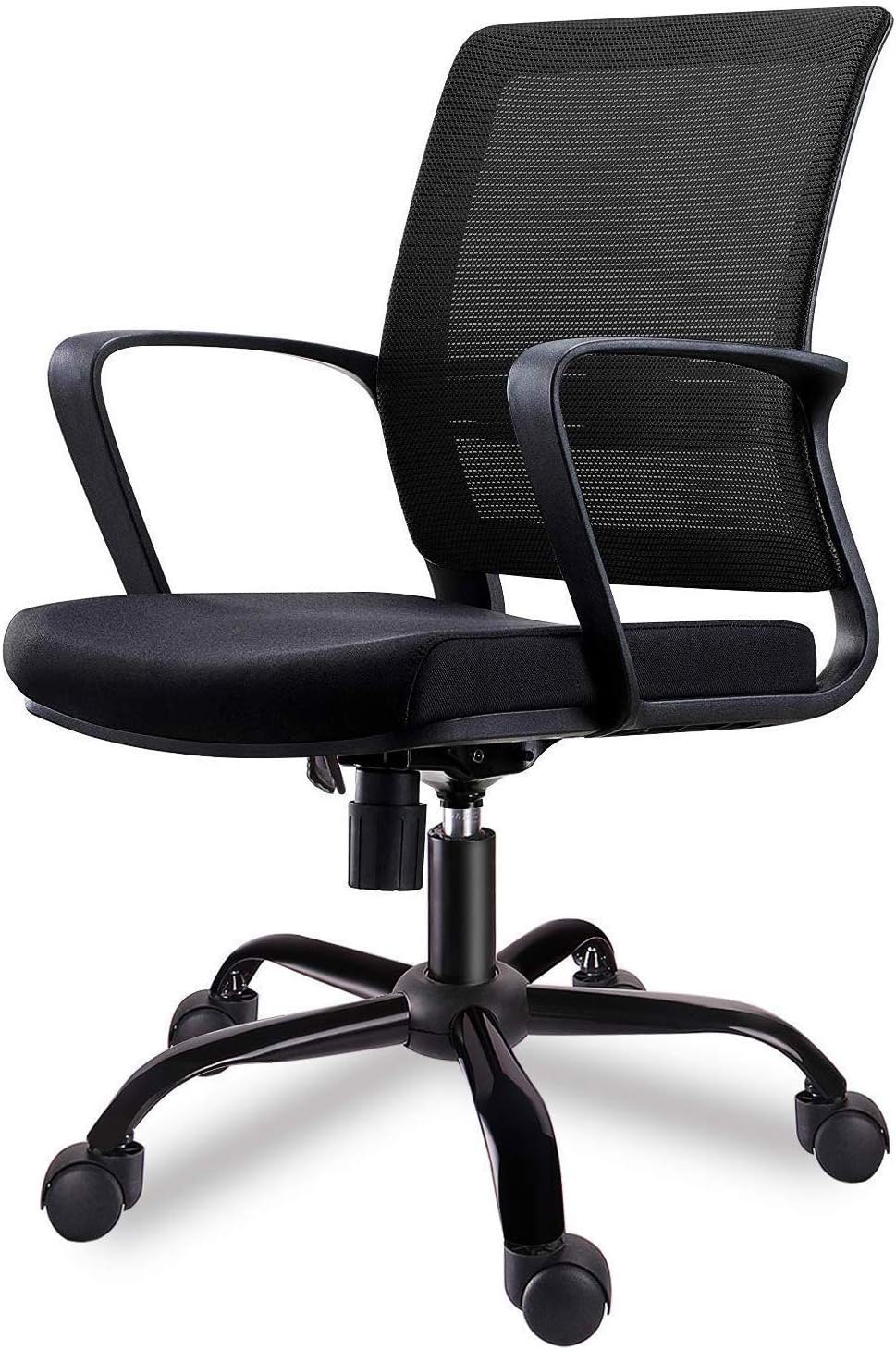 Smugdesk Mid-Back Ergonomic Office Lumbar Support Mesh Computer Desk Task Chair with Armrests: Kitchen & Dining
