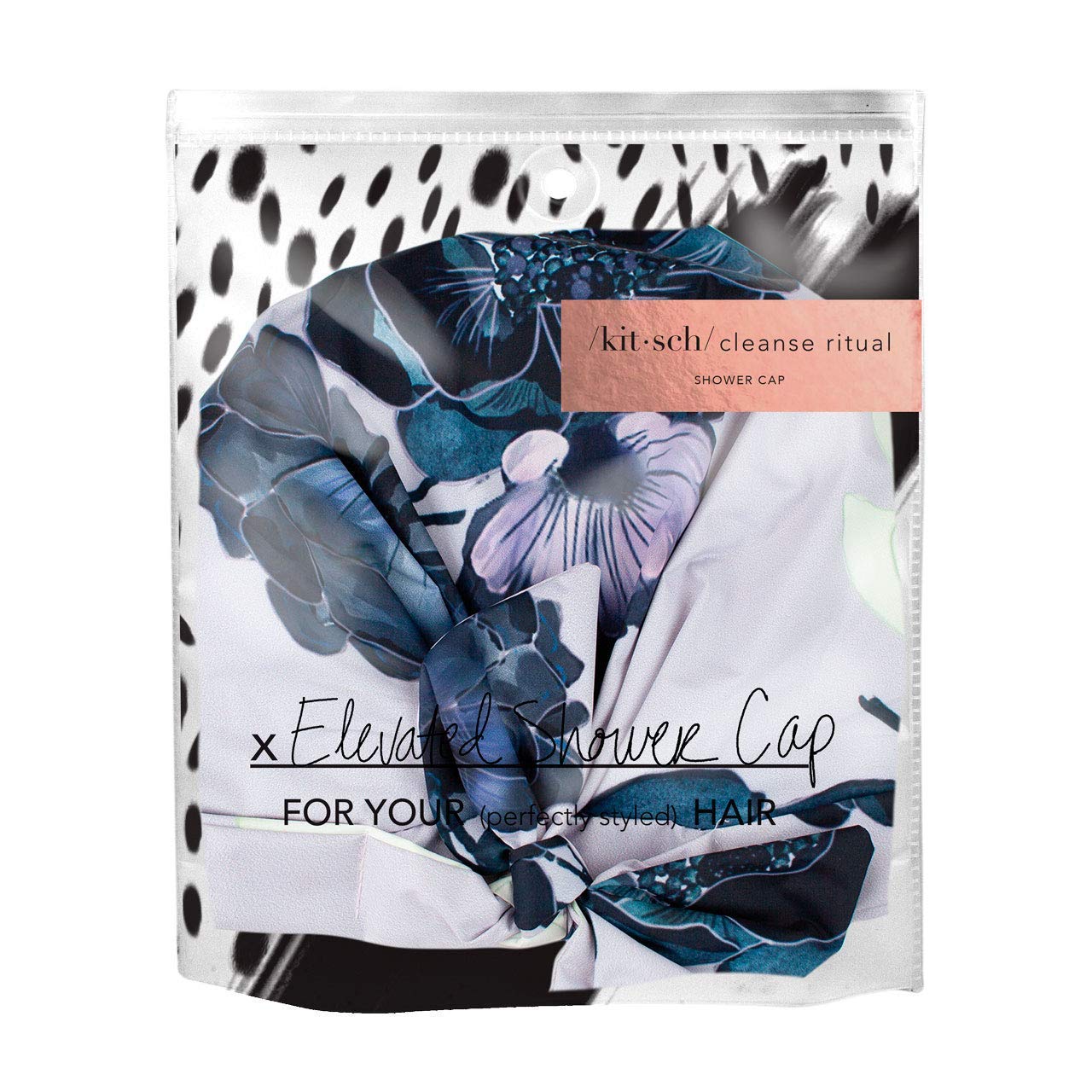 Kitsch Luxury Shower Cap for Women - Waterproof, Reusable Shower Caps (Floral) : Beauty