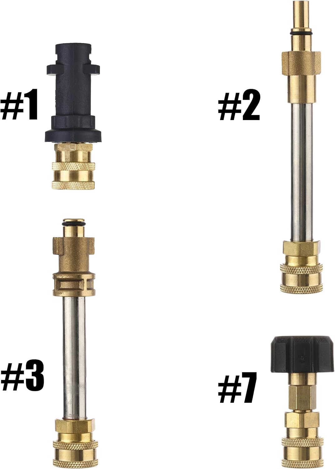 M MINGLE Pressure Washer Gun Adapter, to 1/4'' Quick Connect Fitting, Compatible with Karcher K Series, K2, K3, K4, K5, K6, K7 - Image 5