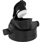 Lifefactory Active Flip Cap Accessory for 12-Ounce, 16-Ounce, and 22-Ounce Glass Bottles, Onyx Black