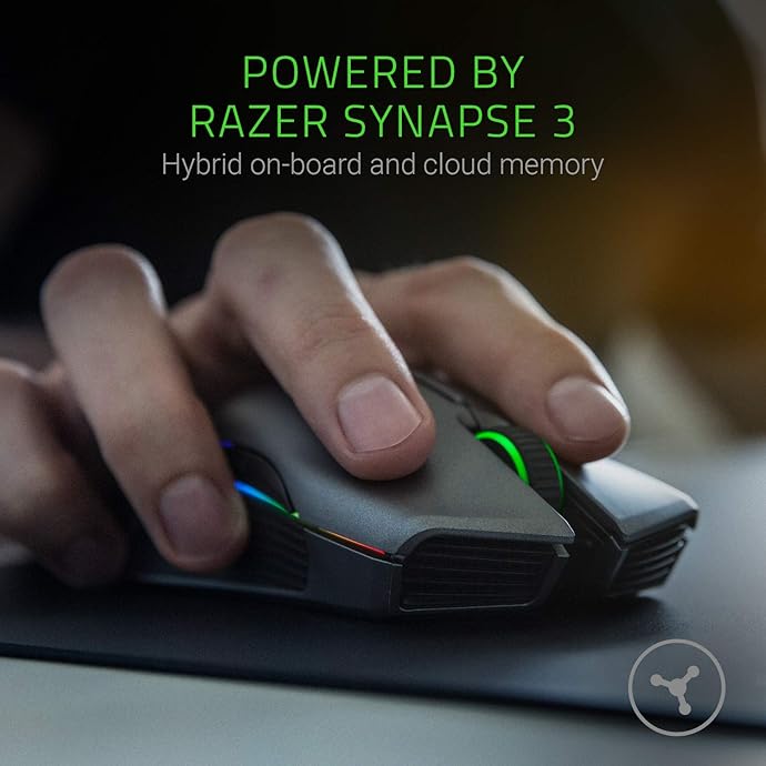 Razer 雷蛇 Lancehead 锐蝮蛇 无线版 双手通用 幻彩游戏鼠标 5.4折.92 海淘转运到手约￥467