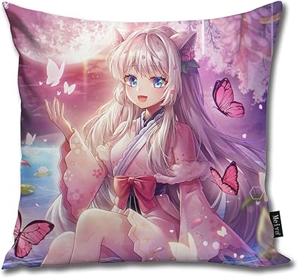 Amazon アニメフルカラー 119 枕カバーを投げる現代の家の装飾的な正方形柔らかい屋内 屋外の隠されたジッパー枕カバーソファのためのクッションカバー寝室のソファ車のオフィス18x18インチ 枕カバー ピローケース オンライン通販