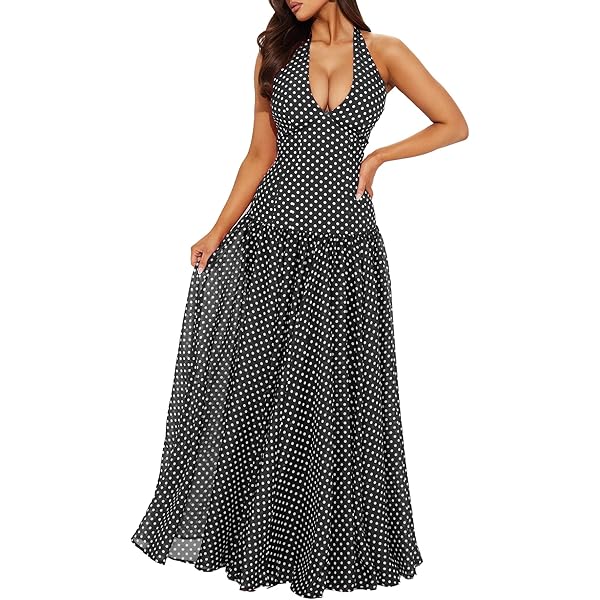 knee length dresses for ladies Jane Black Polka Dot Drop Waist Sleeveless Midi Dress – Momni Boutique