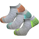 True Energy Women's Ankle Socks - Sport Socks with Compression + Infrared - 3 Pairs