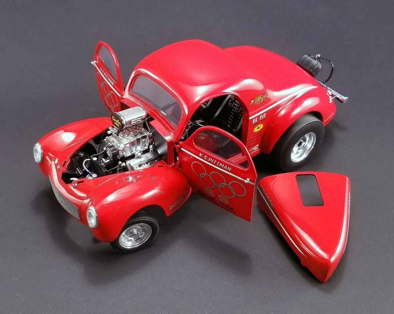 NEW 1:18 ACME LIMITED EDITION COLLECTION - RED 1941 GASSER S & S Diecast Model Car By ACME