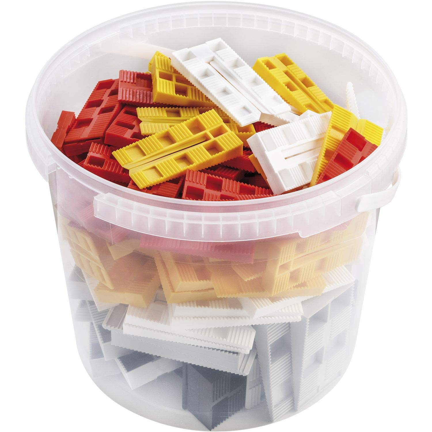 GV mounting Wedges Plastic Set, 120 Pieces Wheel chocks, Adjustment Wedges in 5 Different Sizes