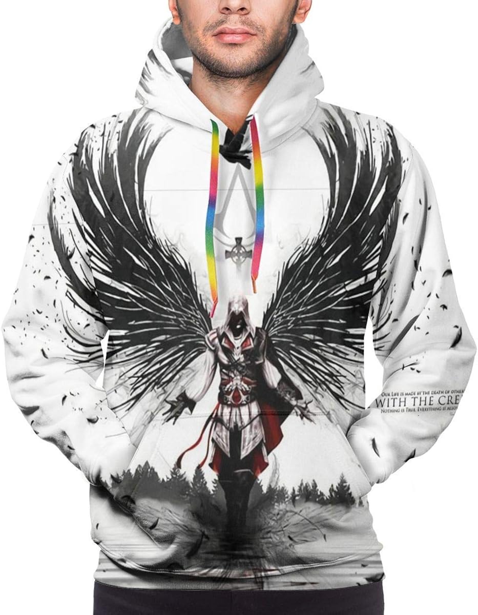 Amazon.com: Assassin's Creed Anime 3D Print Men Pullover Leisute Loose