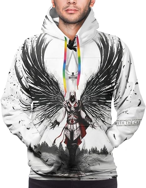Amazon.com: Assassin's Creed Anime 3D Print Men Pullover Leisute Loose