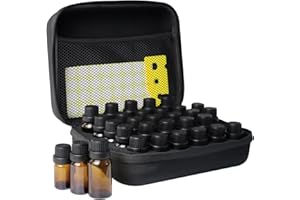 ZORETCO Essential Oil Storage Holder Organizer Carrying Case, 30 Bottles, Essential Oils Box for 5ml- 15ml Bottle Travel Storage Organizer Bag with Labels & Bottle Opener for doTERRA & Young Living
