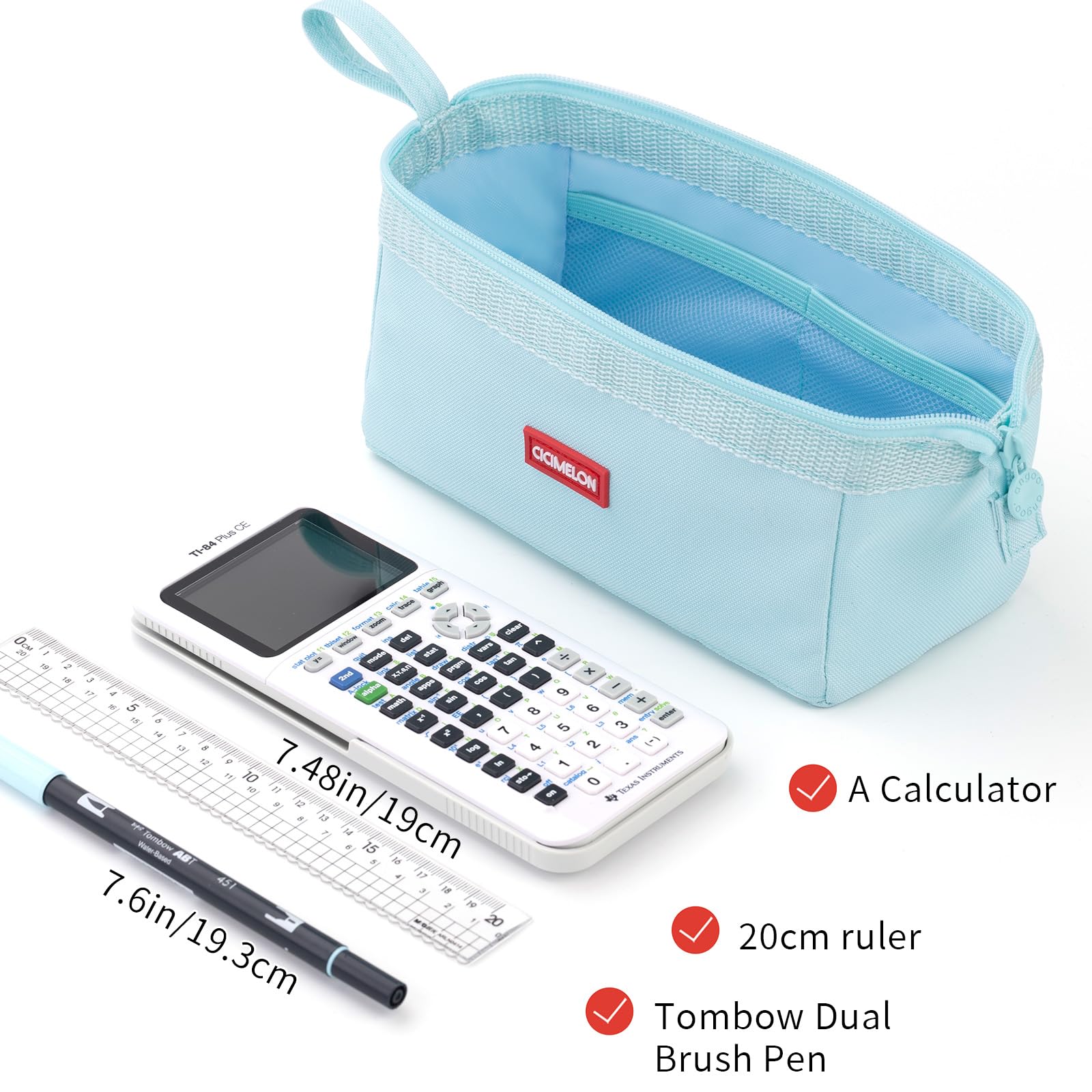 CICIMELON Pencil Case Large Capacity Pencil Pouch Pen Bag for School Teen Girl Boy Men Women